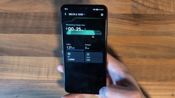 Fast Charging Status